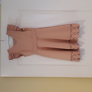 Worn once Rare Editions girls dress in blush size 7.